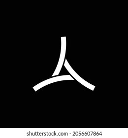 simple and minimalist monogram letter a logo design