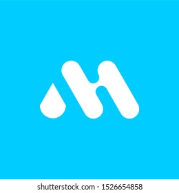 simple minimalist monogram M logo