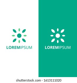 simple minimalist nature logo vector