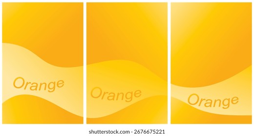 Simple Minimalist Orange abstract geometric background for banner design templates