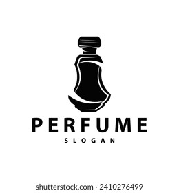 Simple minimalist perfume logo beauty product brand template perfume bottle design