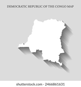Simple and Minimalist region map of  congo