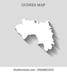 Simple and Minimalist region map of Guinea