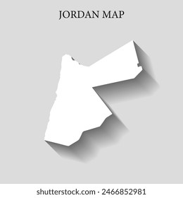 Simple and Minimalist region map of Jordan