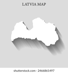 Simple and Minimalist region map of latvia
