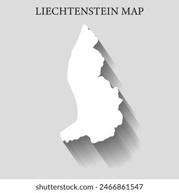 Simple and Minimalist region map of Liechtenstein