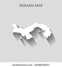 Mapa regional simple y minimalista de Panamá