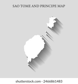 Simple and Minimalist region map of Sao Tome and Principe