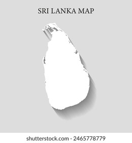 Simple and Minimalist region map of   Sri Lanka