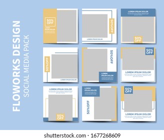 Simple minimalist social media banner, Easy editable social media template.