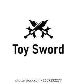 Simples design de logotipo de espada minimalista com silhueta preta legal, arma de espada ferramenta ilustração símbolo ícone de modelo