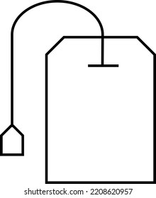 simple minimalist tea icon vector