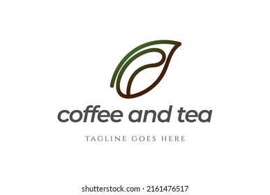 Einfache Minimalistische Teedecke mit Kaffeebanne für Café Bar Restaurant oder Design-Vektorgrafik für das Logo des Produktes