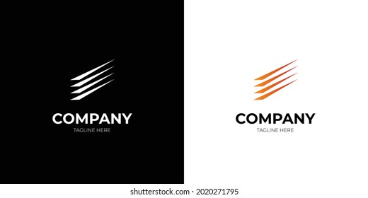 logotipo simple minimalista de la línea de la plantilla