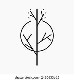 Simple and Minimalist Tree Illustration
