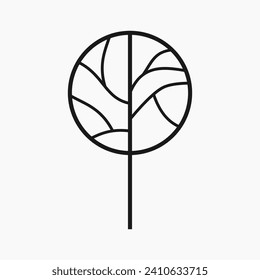 Simple and Minimalist Tree Illustration
