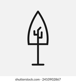 Simple and Minimalist Tree Illustration