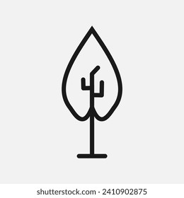 Simple and Minimalist Tree Illustration