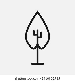 Simple and Minimalist Tree Illustration