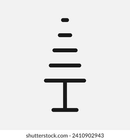 Ilustración de árbol simple y minimalista