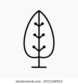 Einfache und minimalistische Baumillustration
