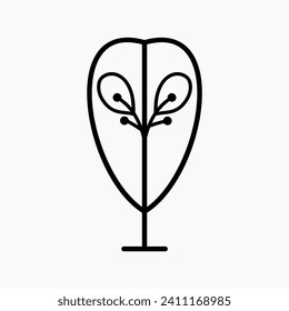 Simple and Minimalist Tree Illustration
