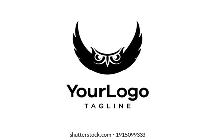 Simple minimalist and unique owl logo concept