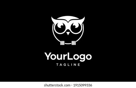 Simple minimalist and unique owl logo concept