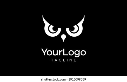 Simple minimalist and unique owl logo concept