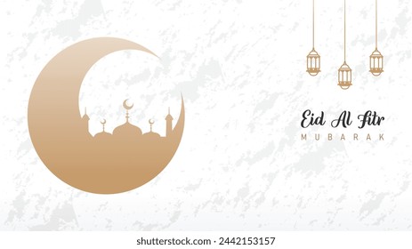 simple minimalist vector design, background wallpaper for the Eid al-Fitr celebration for Muslims