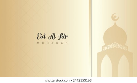 simple minimalist vector design, background wallpaper for the Eid al-Fitr celebration for Muslims