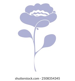 Elemento floral vetor minimalista simples. 