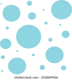 Simple minimalistic background of blue circles. Abstract design.