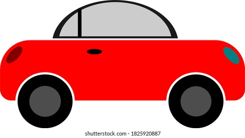 simple and minimalistic car vector design