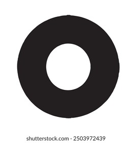 A simple, minimalistic circle icon symbolizing unity and completeness.