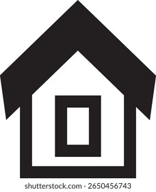 Simple and minimalistic home icon in outline style. Perfect for user interfaces, real estate, construction, smart home apps, or housing-related content.

