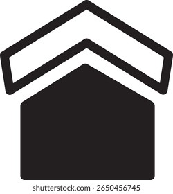 Simple and minimalistic home icon in outline style. Perfect for user interfaces, real estate, construction, smart home apps, or housing-related content.

