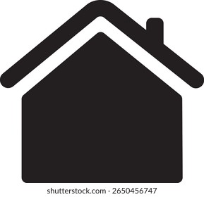 Simple and minimalistic home icon in outline style. Perfect for user interfaces, real estate, construction, smart home apps, or housing-related content.

