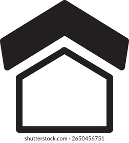 Simple and minimalistic home icon in outline style. Perfect for user interfaces, real estate, construction, smart home apps, or housing-related content.

