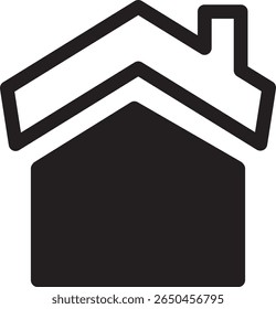 Simple and minimalistic home icon in outline style. Perfect for user interfaces, real estate, construction, smart home apps, or housing-related content.

