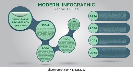 Simple minimalistic infographic template design. Vector EPS 10.