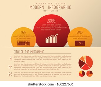 Simple minimalistic infographic template design. Vector EPS 10.