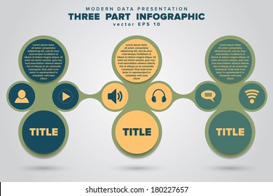 Simple minimalistic infographic template design. Vector EPS 10.