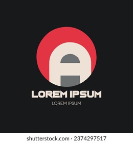 Einfaches Logo mit minimalistischem Buchstaben "A"