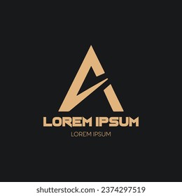 Simple minimalistic letter 'A' logo