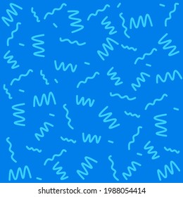 Simple minimalistic pattern. Bright blue background