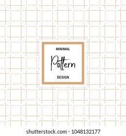 Simple, minimalistic seamless pattern. Elegant creative background. Vector illustration.
