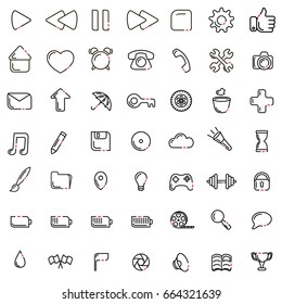 Simple minimalistic various icon pack