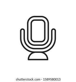 Simple mirror line icon. Stroke pictogram. Vector illustration isolated on a white background. Premium quality symbol. Vector sign for mobile app and web sites.