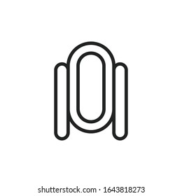 Icono de línea de espejo simple. Pictograma de trazo. Ilustración vectorial aislada en un fondo blanco. Símbolo de calidad superior. Signo de vector para aplicaciones móviles y sitios web.